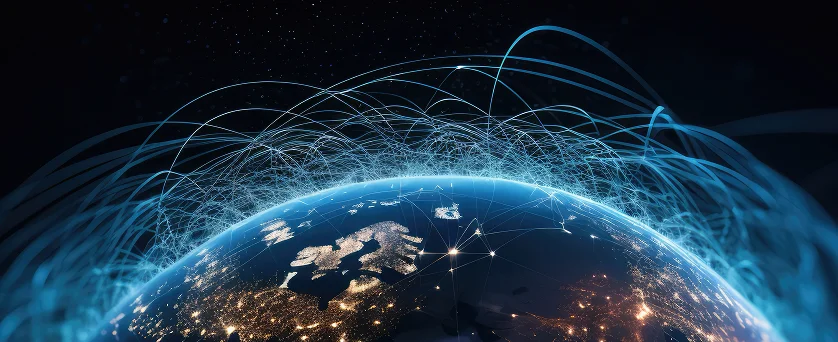 Global satellite coverage reaching the earth